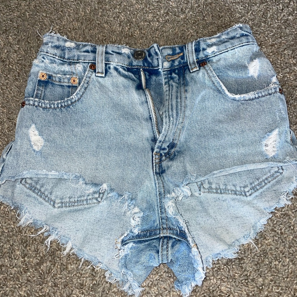 Zara worn jean shorts